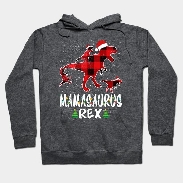 Mama T Rex Matching Family Christmas Dinosaur Shirt Hoodie by intelus